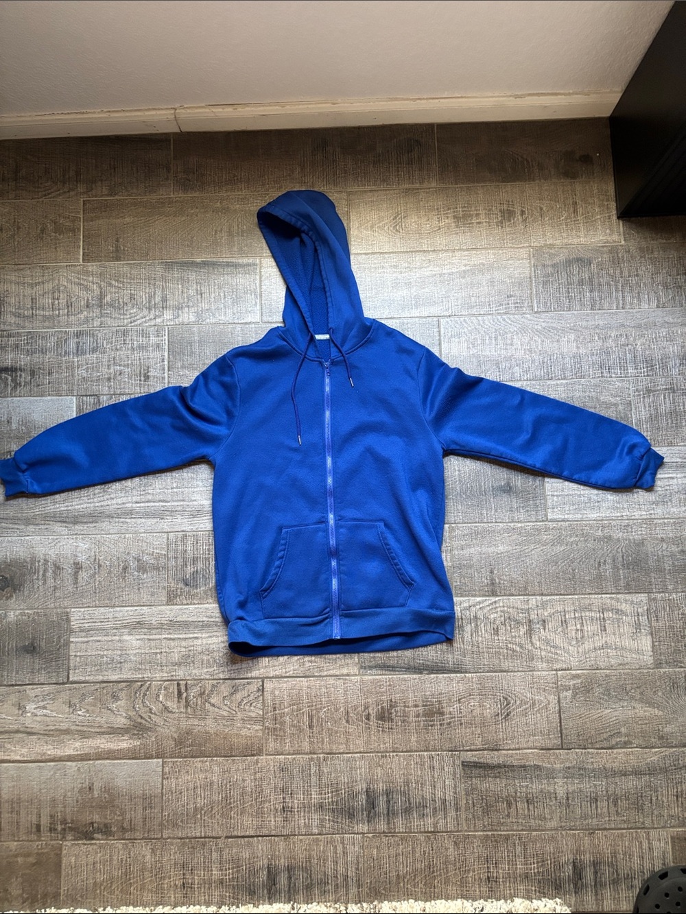 Classic Blue Zip-Up Hoodie